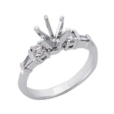 White Gold Engagement Ring - EN6608WG