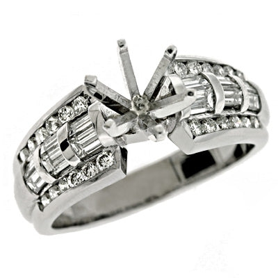 Platinum Engagement Ring - EN6611-PL