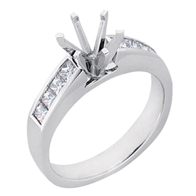 Platinum Engagement Ring - EN6624-PL