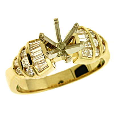 Yellow Gold Engagement Ring - EN6625