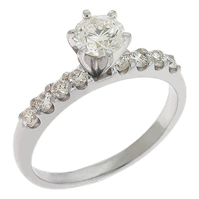 White Gold Engagement Ring - EN6637-62WG