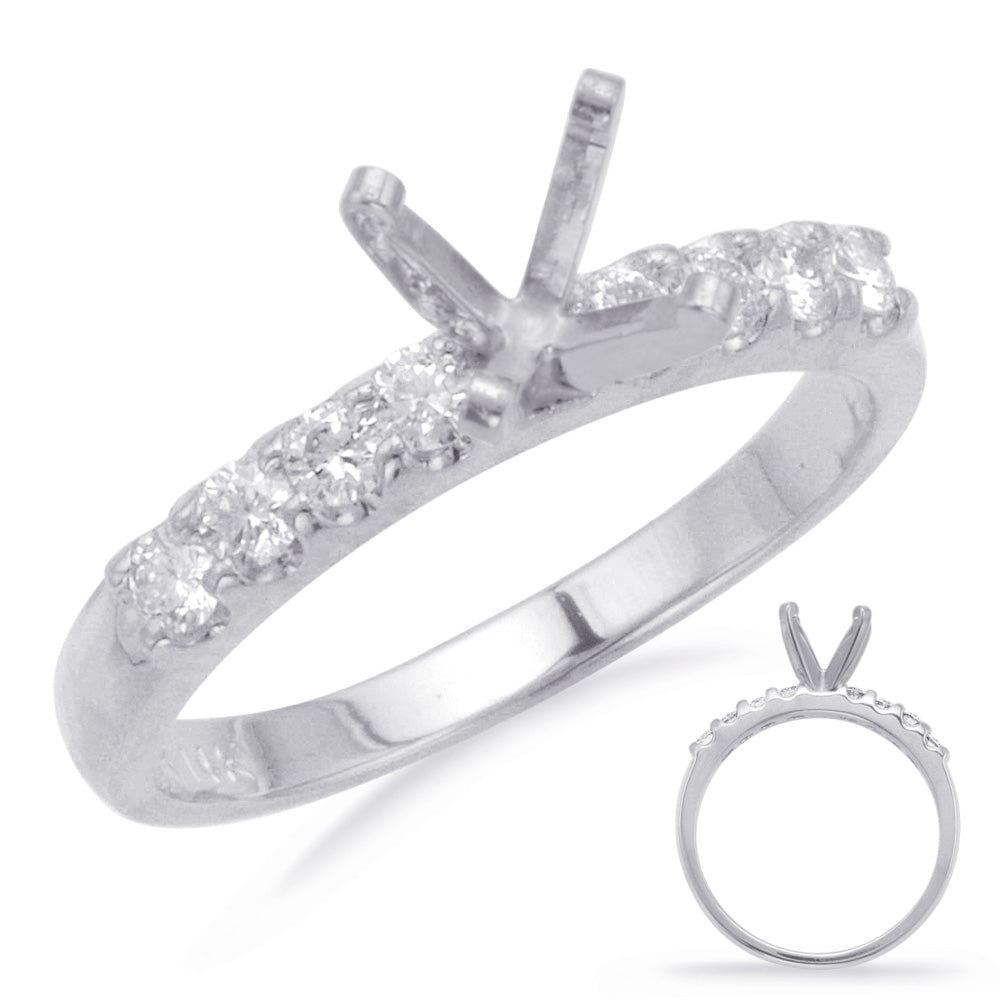 White Gold Engagement Ring - EN6637ZWG