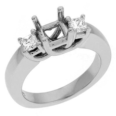 Platinum Engagement Ring - EN6642-PL