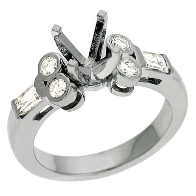 White Gold Engagement Ring - EN6652WG