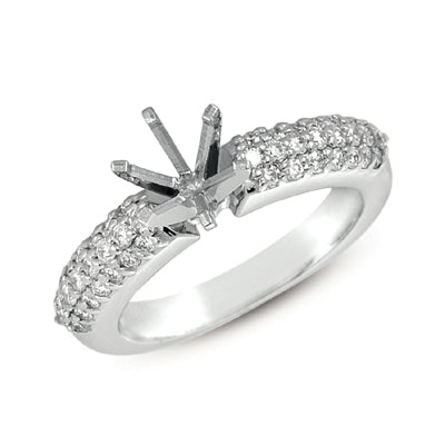 White Gold Engagement Ring - EN6657WG