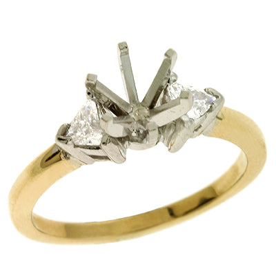 Yellow & White Gold Engagement Ring - EN6684