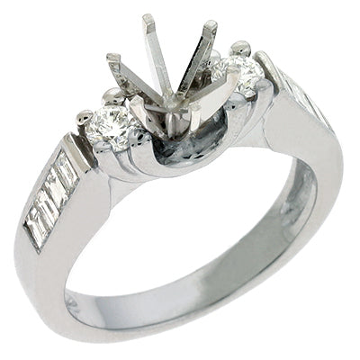 White Gold Engagement Ring - EN6687WG