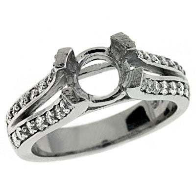 White Gold Engagement Ring - EN6690WG