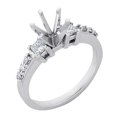 White Gold Engagement Ring - EN6693WG