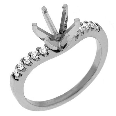 White Gold Engagement Ring - EN6695WG