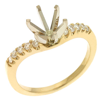 Yellow Gold Engagement Ring - EN6695YG