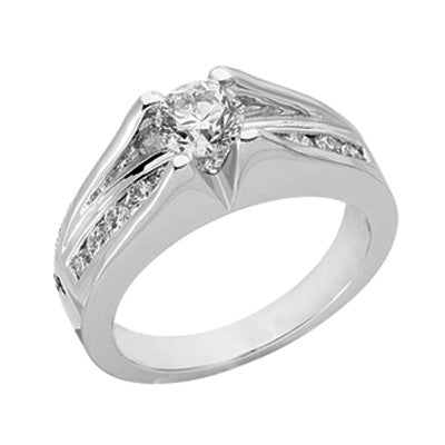 Platinum Engagement Ring - EN6697-PL