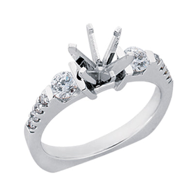 Platinum Engagement Ring - EN6698-PL