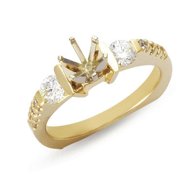 Yellow Gold Engagement Ring - EN6698YG