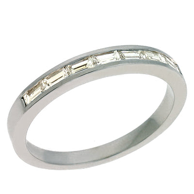 Baguette Band In Platinum - EN6702-BPL