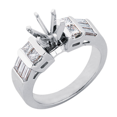 Platinum Engagement Ring - EN6729-PL