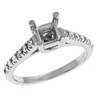 White Gold Engagement Ring - EN6742SEWG