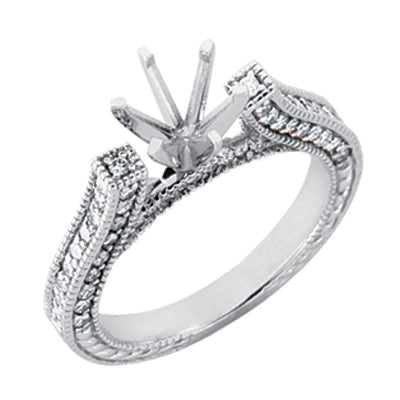 White Gold Engagement Ring - EN6748WG