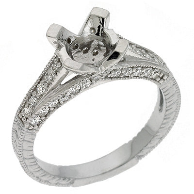 Platinum Engagement Ring - EN6752-PL
