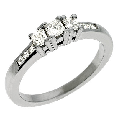 Designer Three Stone Ring - EN6772WG