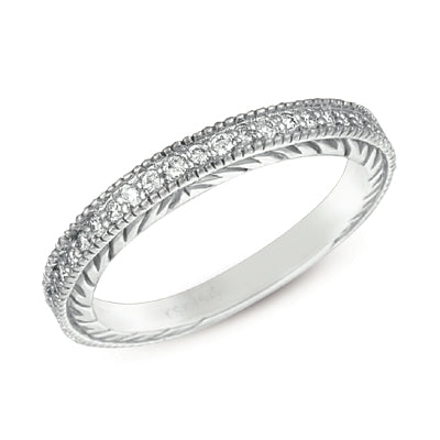 White Gold Diamond Band - EN6778-BWG