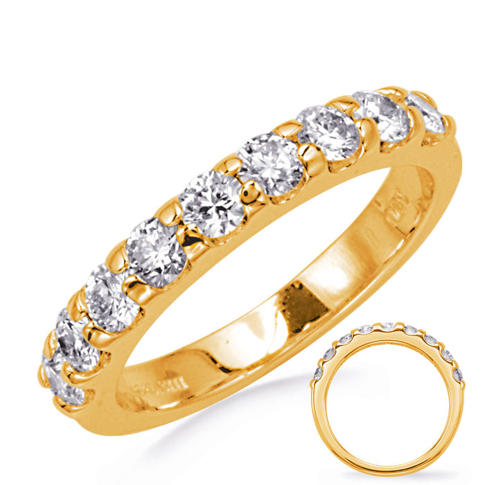 Yellow Gold Wedding Band - EN6781-BYG