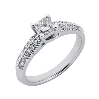 White Gold Engagement Ring - EN6801WG