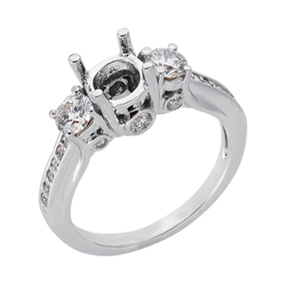 White Gold Engagement Ring - EN6803WG