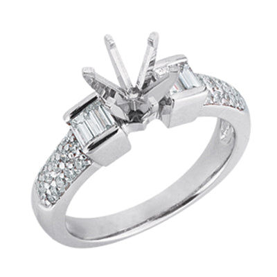 White Gold Engagement Ring - EN6804WG