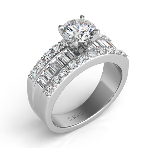 White Gold Engagement Ring - EN6809WG