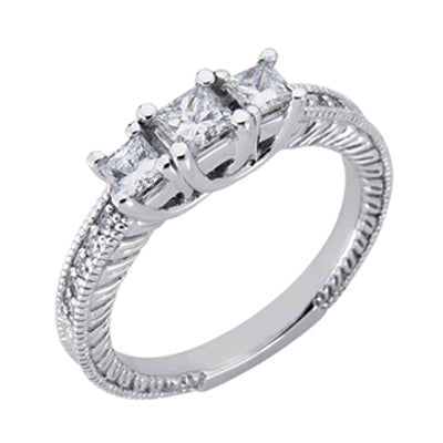 White Gold Engagement Ring - EN6810WG