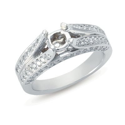 White Gold Engagement Ring - EN6811SEWG