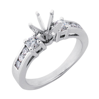 White Gold Engagement Ring - EN6814WG