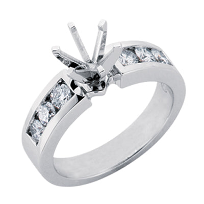 Platinum Engagement Ring - EN6817-PL