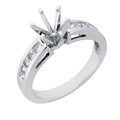 Platinum Engagement Ring - EN6822-PL