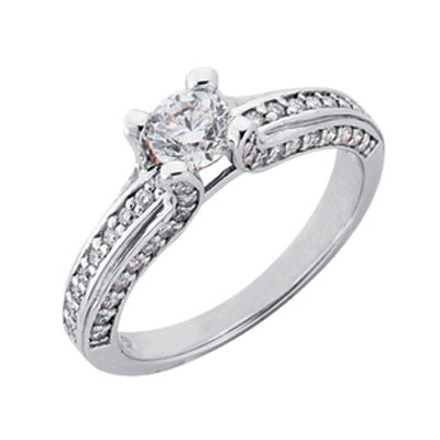 White Gold Engagement Ring - EN6826WG