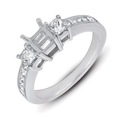 White Gold Engagement Ring - EN6836SEWG