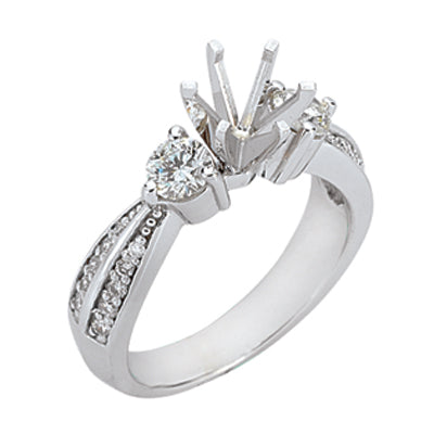 Platinum Engagement Ring - EN6843-PL