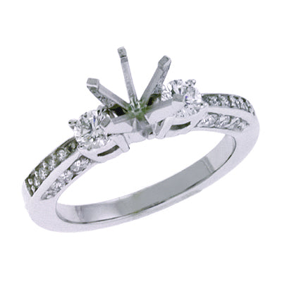 White Gold Engagement Ring - EN6844WG