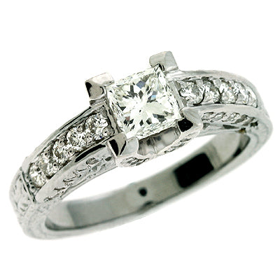 White Gold Engagement Ring - EN6848WG