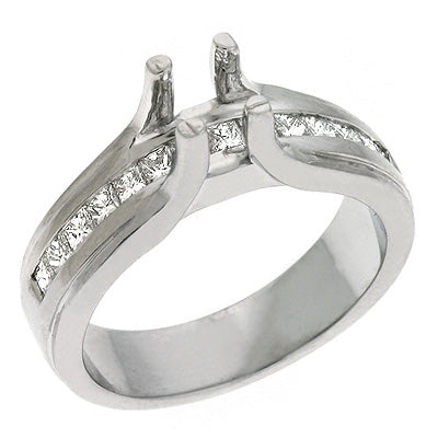 White Gold Engagement Ring - EN6849SEWG