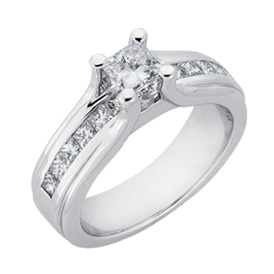 White Gold Engagement Ring - EN6849WG