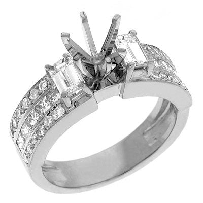 White Gold Engagement Ring - EN6851WG