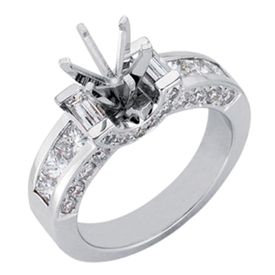Platinum Engagement Ring - EN6852-PL