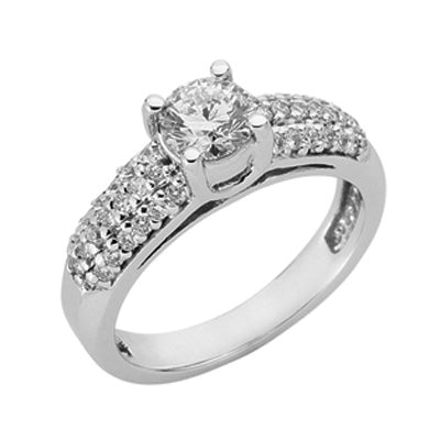 White Gold Engagement Ring - EN6857WG