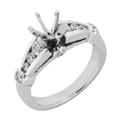 White Gold Engagement Ring - EN6866WG