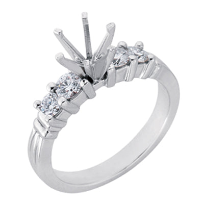 White Gold Engagement Ring - EN6867WG