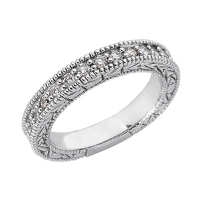 White Gold Matching Band - EN6869-BWG