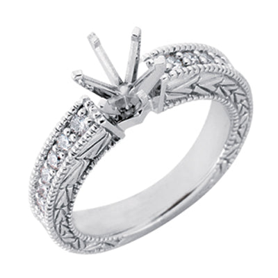 White Gold Bridal Ring - EN6869WG