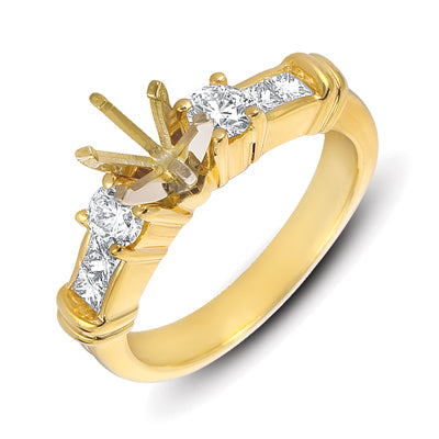 Yellow Gold Engagement Ring - EN6870